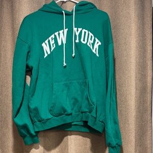 Forever 21 Green New York Hoodie